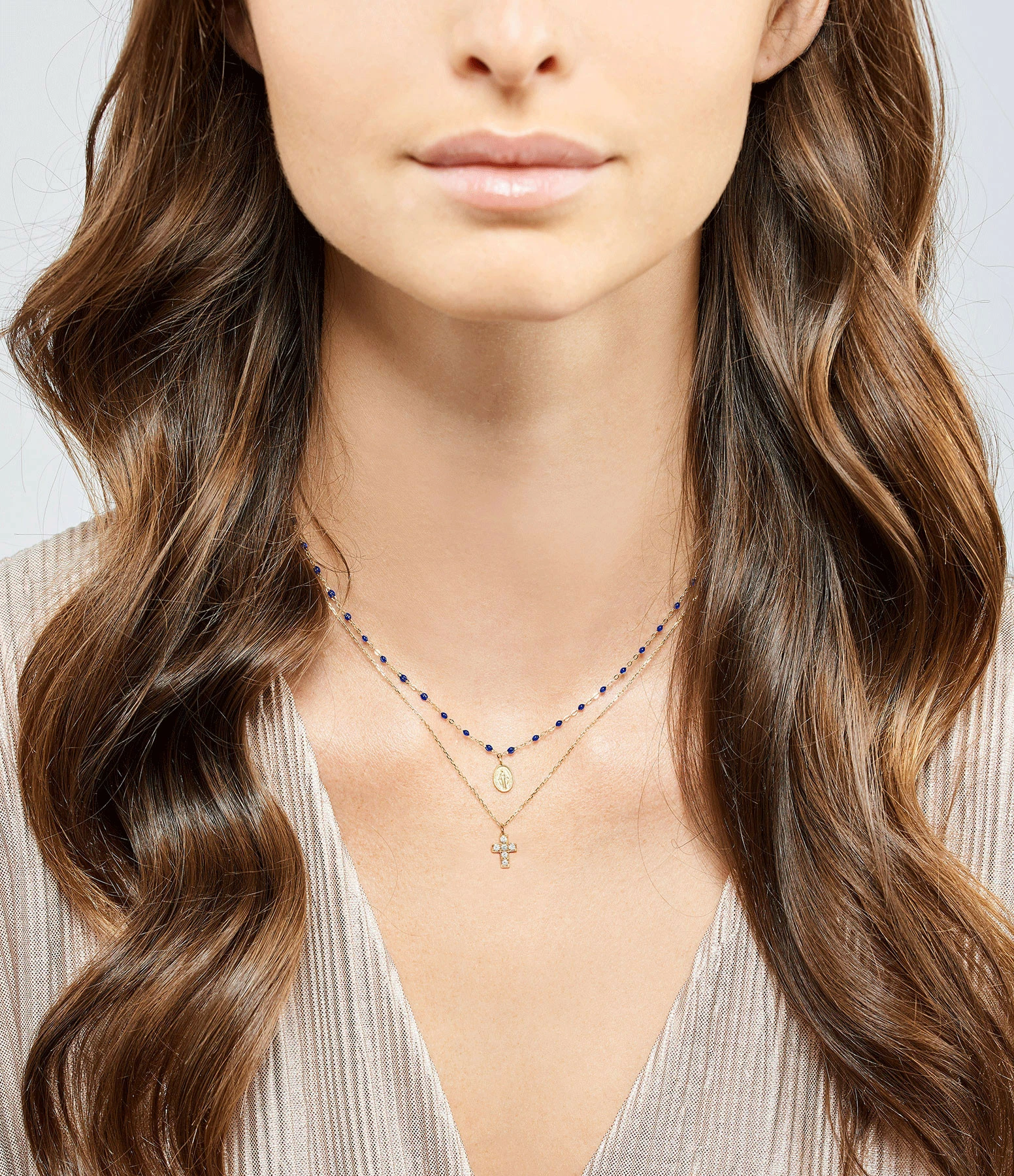 GIGI CLOZEAU Collier Croix Or Diamants 5 GIGI CLOZEAU Collier Croix Or Diamants – Image 5