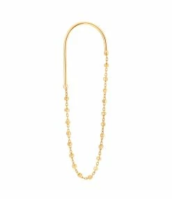 CHARLET Boucle D'oreille Diamantée Ovale Droite Or Jaune (vendue à L'unité)