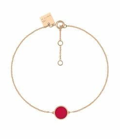 Ginette NY Bracelet Ever Mini Disc Or Rose Corail