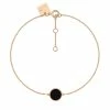 Ginette NY Bracelet Ever Mini Disc Or Rose Onyx