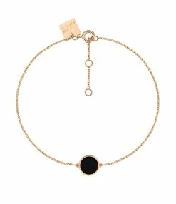 Ginette NY Bracelet Ever Mini Disc Or Rose Onyx