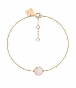 Ginette NY Bracelet Ever Mini Disc Or Rose Nacre Rose