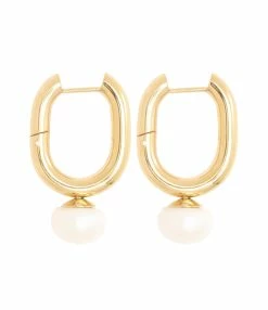 SHAKER JEWELS Boucles D'oreilles Perles D'Eau Douce Doré