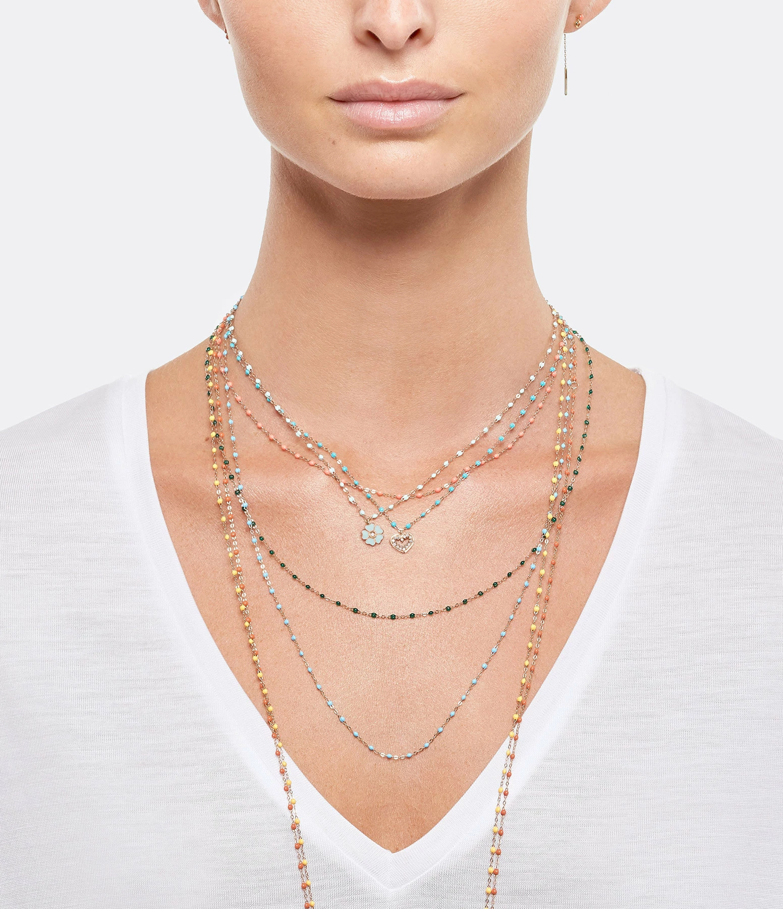 GIGI CLOZEAU Pendentif Lucky Cœur Suprême Diamants Or Rose 3 GIGI CLOZEAU Pendentif Lucky Cœur Suprême Diamants Or Rose – Image 3