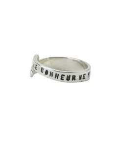 SERGE THORAVAL Bague Bonheur Trenet Argent