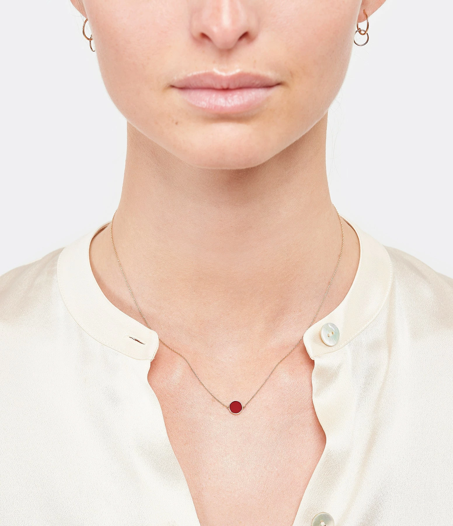 Ginette NY Mini Créoles Tiny Fusion Or Rose 3 Ginette NY Mini Créoles Tiny Fusion Or Rose – Image 3