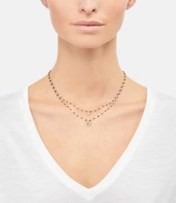 GIGI CLOZEAU Collier Résine Pirate Trésor Diamants Or Jaune -COLLIERS Shop 282 22