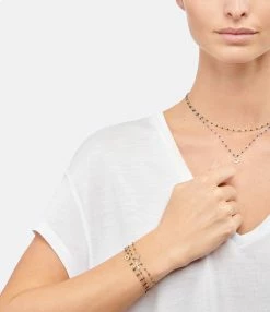 GIGI CLOZEAU Bracelet Résine Lucky Trèfle Diamants Or Jaune -COLLIERS Shop 290 27