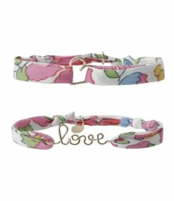 COLLIERS Shop 12 ATELIER PAULIN Bracelets Duo Love Cœur Gold Filled Fuchsia