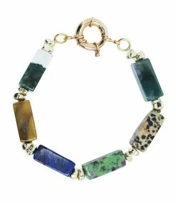 SHAKER JEWELS Bracelet Sola Jaspe Multicolore Hématite