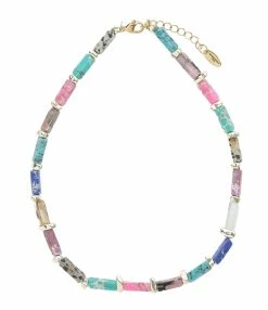 SHAKER JEWELS Collier Cosmos Jaspe Multicolore Hématite