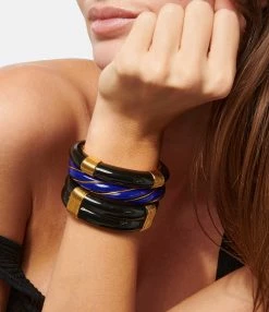 Aurélie Bidermann Jonc Diana Bleu Navy -COLLIERS Shop abbrd look20221026 249