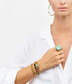 Aurélie Bidermann Jonc Tao Serpent Doré -COLLIERS Shop abbrf look20200804 136