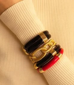 Aurélie Bidermann Jonc Katt PM Noir -COLLIERS Shop abbrf look20210128 2019 1 1