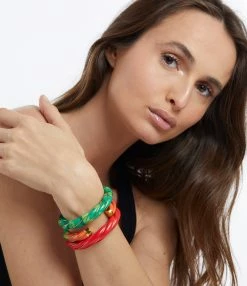 Aurélie Bidermann Jonc Diana Tie & Dye Jungle -COLLIERS Shop abbrf look20230224 249