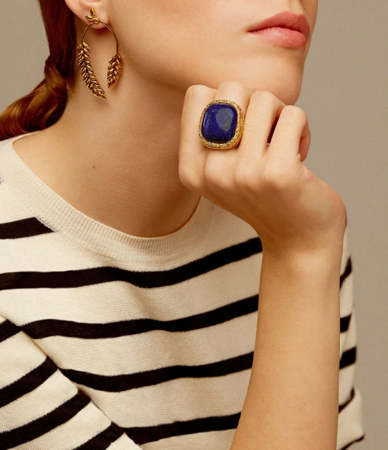 Aurélie Bidermann Chevalière Miki Lapis Lazuli 4 Aurélie Bidermann Chevalière Miki Lapis Lazuli – Image 4