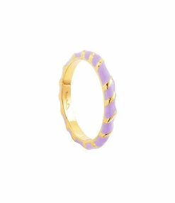 CABIROL Bague Aimée Vermeil Parme