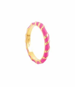 CABIROL Bague Aimée Vermeil Fuschia
