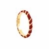 CABIROL Bague Aimée Vermeil Rouge Pourpre