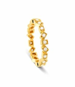 NAVA JOAILLERIE Bague Alliance Carolina Diamants Or Jaune