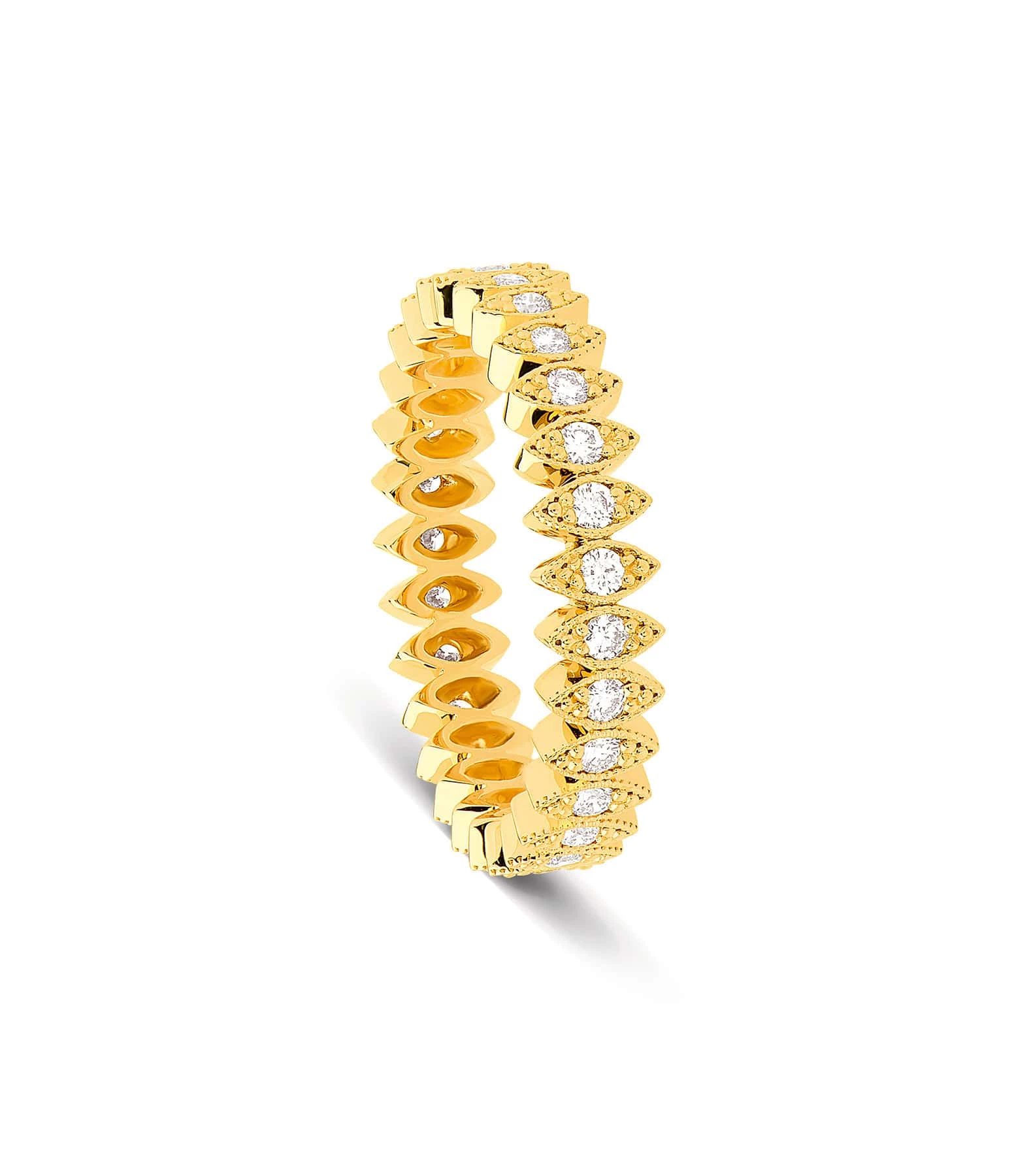 NAVA JOAILLERIE Bague Florentina Diamants Or Jaune 1 NAVA JOAILLERIE Bague Florentina Diamants Or Jaune