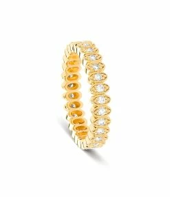NAVA JOAILLERIE Bague Frédérica Diamant Blanc Or Jaune