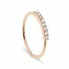 NAVA JOAILLERIE Bague Hash Diamants Or Rose