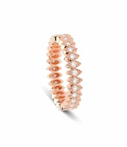 NAVA JOAILLERIE Bague Florentina Diamants Or Rose