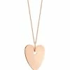 Ginette NY Collier Angèle Cœur Or Rose, Exclusivité Lulli