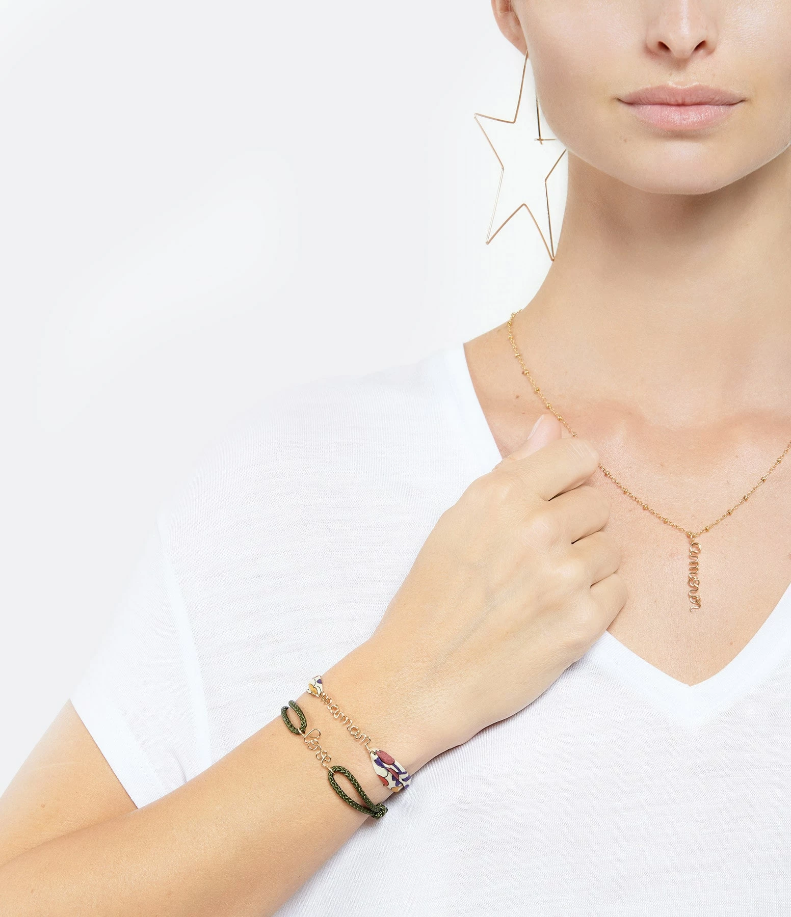 ATELIER PAULIN Bracelets Duo Maman Cœur Gold Filled Automne 2 ATELIER PAULIN Bracelets Duo Maman Cœur Gold Filled Automne – Image 2