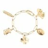 Aurélie Bidermann Bracelet Grigri Charms Doré