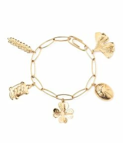 Aurélie Bidermann Bracelet Grigri Charms Doré
