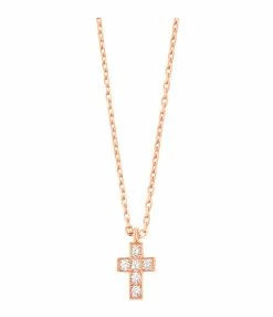 GIGI CLOZEAU Collier Croix Or Diamants