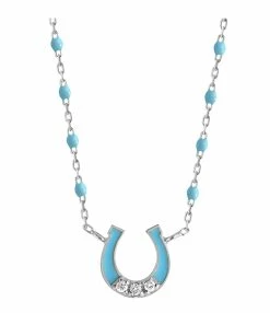 GIGI CLOZEAU Collier Mini Gigi Suprême Fer à Cheval Or Blanc 8 GIGI CLOZEAU Collier Mini Gigi Suprême Fer à Cheval Or Blanc -COLLIERS Shop b1fc002 34 ob