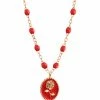 GIGI CLOZEAU Collier Rose Voyage Résine Or Rose
