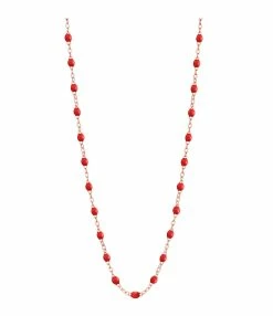 GIGI CLOZEAU Collier Perles Résine Or, 42 Cm