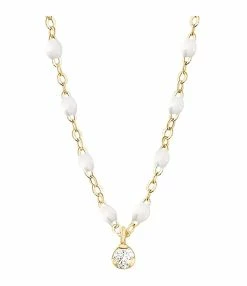 GIGI CLOZEAU Collier 1 Diamant Perles Résine Or Jaune 14 GIGI CLOZEAU Collier 1 Diamant Perles Résine Or Jaune -COLLIERS Shop b1gs001j01
