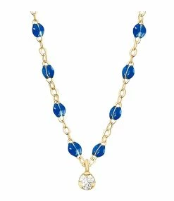 GIGI CLOZEAU Collier 1 Diamant Perles Résine Or Jaune 12 GIGI CLOZEAU Collier 1 Diamant Perles Résine Or Jaune -COLLIERS Shop b1gs001j14