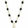GIGI CLOZEAU Collier 1 Diamant Perles Résine Or Jaune