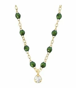 GIGI CLOZEAU Collier 1 Diamant Perles Résine Or Jaune 15 GIGI CLOZEAU Collier 1 Diamant Perles Résine Or Jaune -COLLIERS Shop b1gs001j56