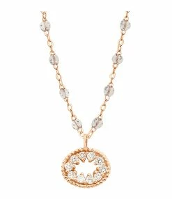 GIGI CLOZEAU Collier Résine L'Œil Du Pirate Diamants Or Rose 12 GIGI CLOZEAU Collier Résine L'Œil Du Pirate Diamants Or Rose -COLLIERS Shop b1op001r49 42 di r