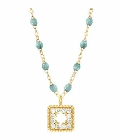 GIGI CLOZEAU Collier Résine Pirate Trésor Diamants Or Jaune -COLLIERS Shop b1tr001r55 42 di j