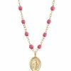 GIGI CLOZEAU Collier Madone Perles Résine Or