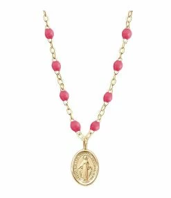 GIGI CLOZEAU Collier Madone Perles Résine Or