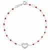 GIGI CLOZEAU Bracelet Résine Cœur Suprême Diamants Or Blanc