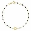GIGI CLOZEAU Bracelet Étoile De David Perles Résine Or Jaune
