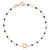 GIGI CLOZEAU Bracelet Étoile De David Perles Résine Or Rose