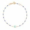 GIGI CLOZEAU Bracelet Voyage Œil Turquoise Résine Bleu Or
