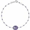 GIGI CLOZEAU Bracelet Rose Voyage Résine Or Blanc