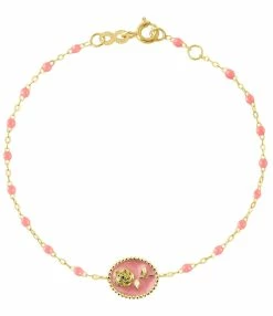GIGI CLOZEAU Bracelet Rose Voyage Résine Or Jaune -COLLIERS Shop b3fl002j09 17 xx